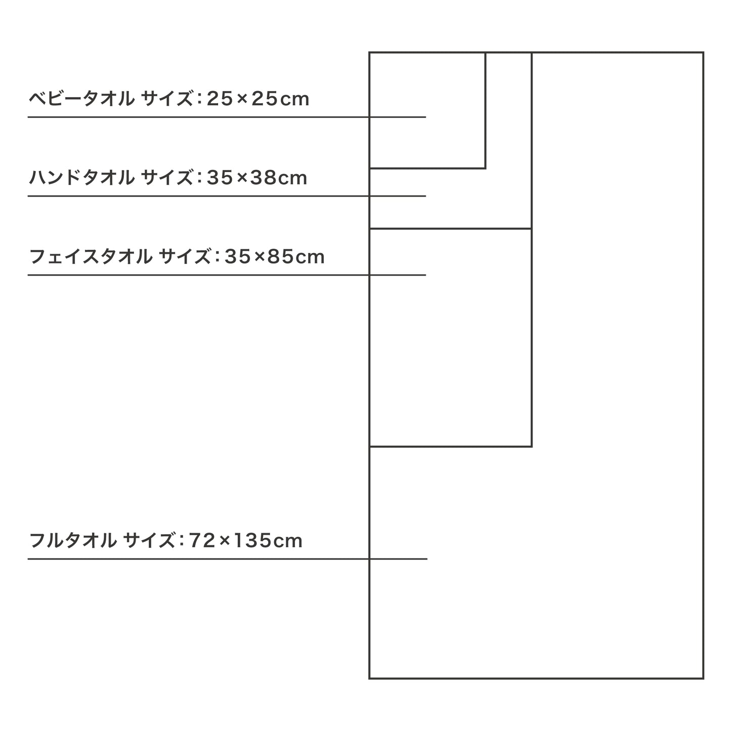 オーガニックコットン ベビータオル